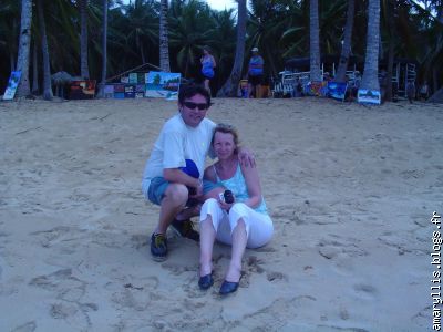 Sur la plage à Punta Cana